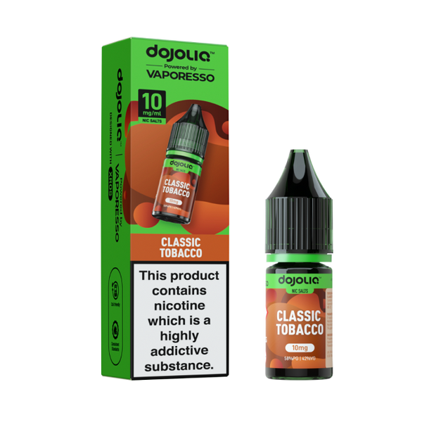 Classic Tobacco DOJOLIQ E-Liquid Nicotine Salt By Vaporesso 10ml - Vapestore Direct