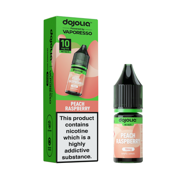 Peach Raspberry DOJOLIQ E-Liquid Nicotine Salt By Vaporesso 10ml - Vapestore Direct