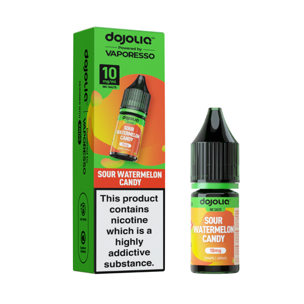 Sour Watermelon Candy DOJOLIQ E-Liquid Nicotine Salt By Vaporesso 10ml - Vapestore Direct