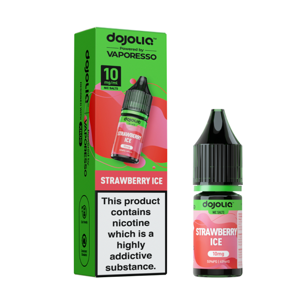 Strawberry Ice DOJOLIQ E-Liquid Nicotine Salt By Vaporesso 10ml - Vapestore Direct