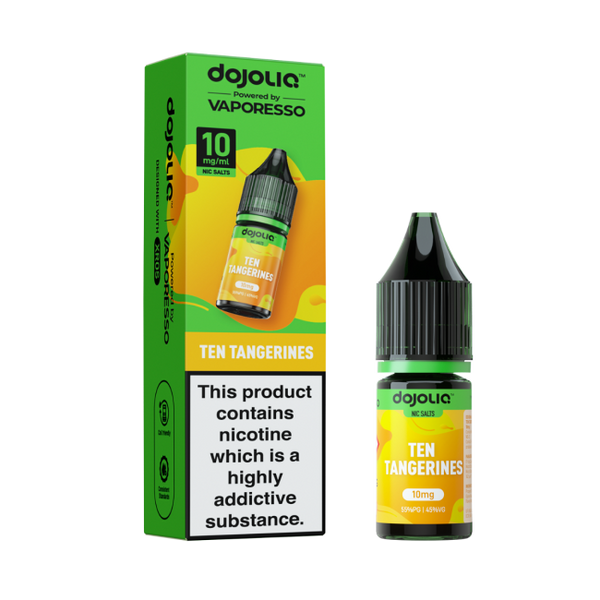 Ten Tangerines DOJOLIQ E-Liquid Nicotine Salt By Vaporesso 10ml - Vapestore Direct