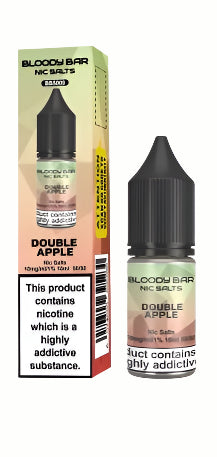 Double Apple E-Liquid Nicotine Salt By Bloody Bar 10ml - Vapestore Direct