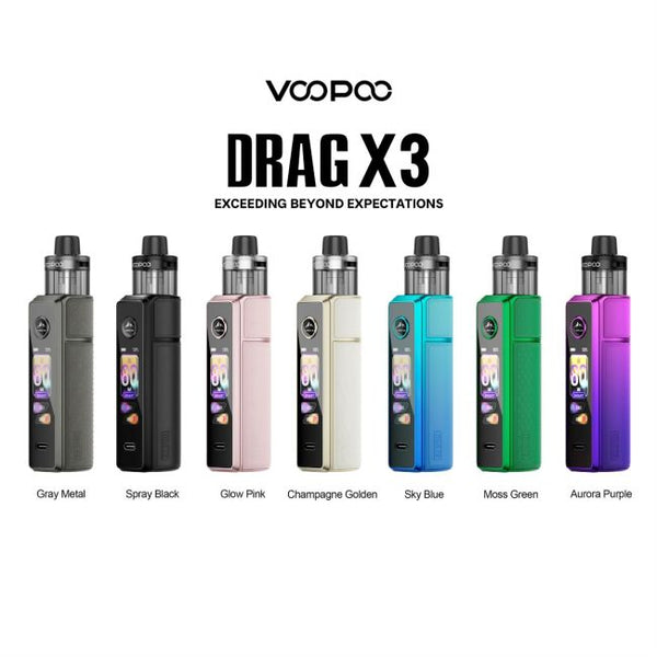 Voopoo Drag X3 Pod Kit - Vapestore Direct