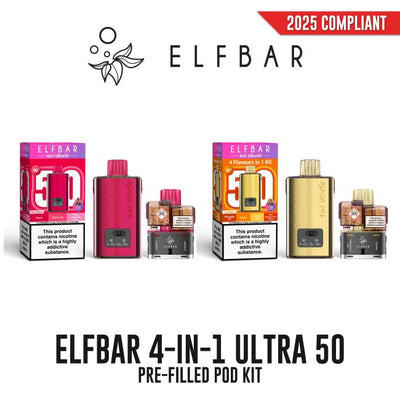 Elf Bar 4 in 1 ULTRA 50K Pre-Filled Pod Kit 20mg - Vapestore Direct