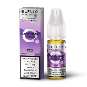 Blackcurrant Aniseed ELFLIQ E-Liquid Nicotine Salt By Elfbar 10ml - Vapestore Direct