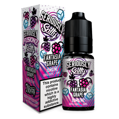 Fantasia Grape Seriously Fusionz Salty E-Liquid Nicotine Salt By Doozy Vape 10ml - Vapestore Direct