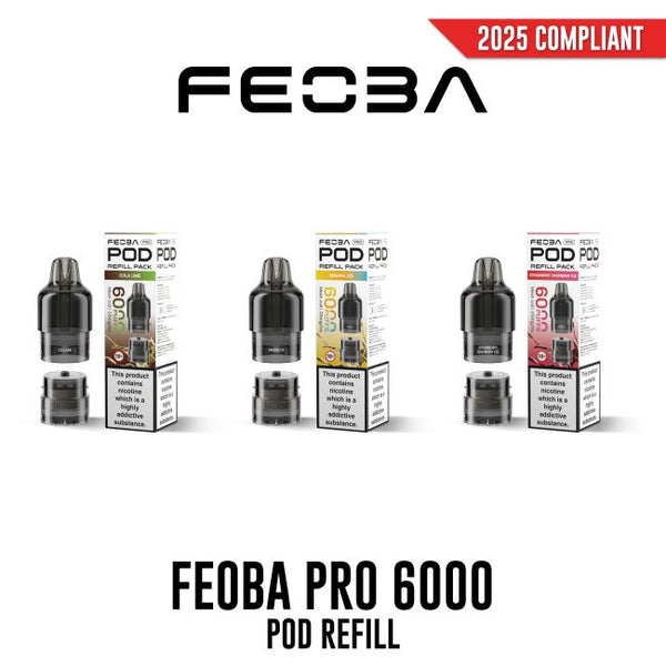 Feoba 6000 Pro Replacement Refill Pods - Vapestore Direct