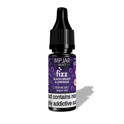 Blackcurrant Lemonade SELECT COLLAB E-Liquid Nicotine Salt By Impjar Fizz 10ml - Vapestore Direct