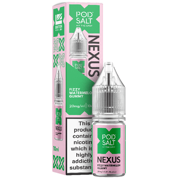 Fizzy Watermelon Gummy NEXUS E-Liquid Nicotine Salt By Pod Salt 10ml - Vapestore Direct