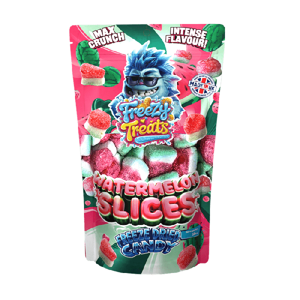 Freezy Treats Watermelon Slices Freeze Dried Candy Packet Front - Vapestore Direct