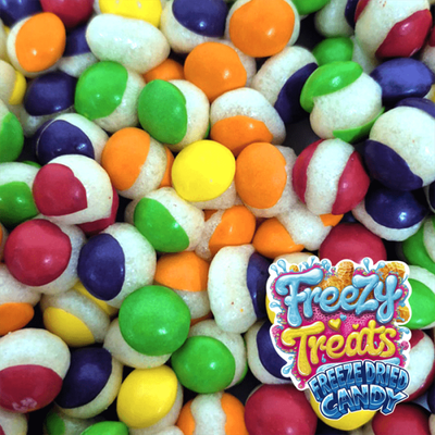 Freezy Treats Krunchies Rainbow Candy Freeze Dried Candy Unwrapped - Vapestore Direct