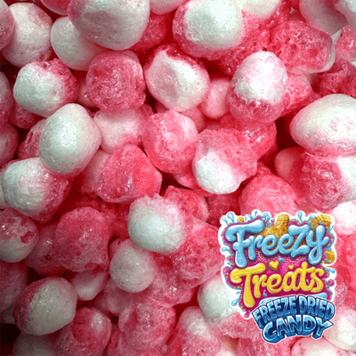Freezy Treats Strawberry Cream Pips Freeze Dried Candy Unwrapped - Vapestore Direct