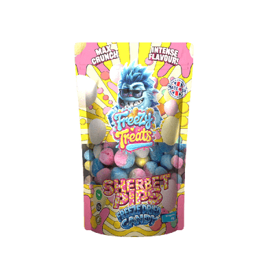 Freezy Treats Sherbet Pips Freeze Dried Candy Packet Front - Vapestore Direct