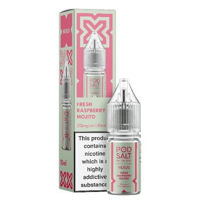Fresh Raspberry Mojito NEXUS E-Liquid Nicotine Salt By Pod Salt 10ml - Vapestore Direct