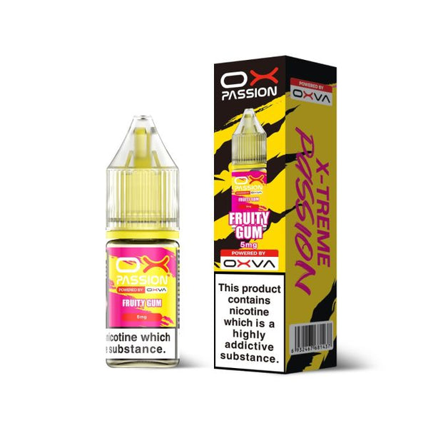 Fruity Gum OX Passion Nicotine Salt E-Liquid By OXVA 10ml - Vapestore Direct