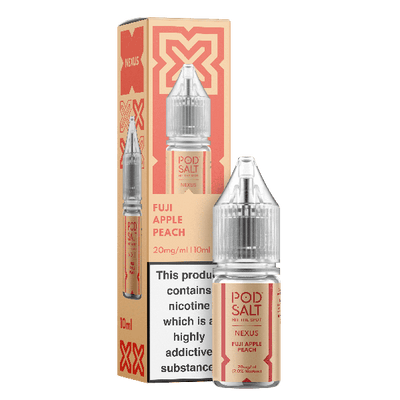 Fuji Apple Peach NEXUS E-Liquid Nicotine Salt By Pod Salt 10ml - Vapestore Direct