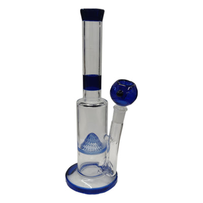 26cm Glass Waterpipe With Showerhead Dome - GB4505