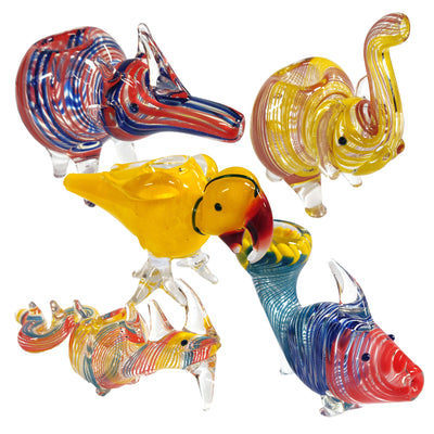 Glass Parrot Smoking Pipe - Vapestore Direct