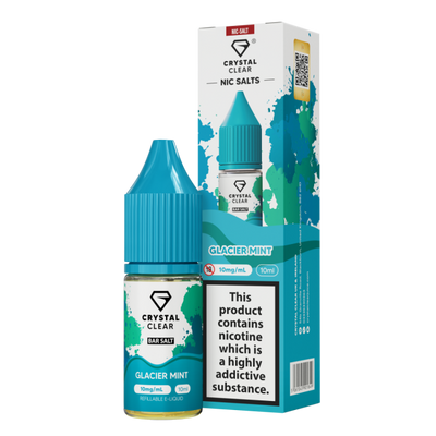 Glacier Mint E-Liquid Nicotine Bar Salt By Crystal Clear 10ml - Vapestore Direct