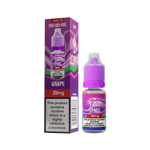 Grape E-Liquid Nicotine Salt By SKE Crystal V2 10ml - Vapestore Direct