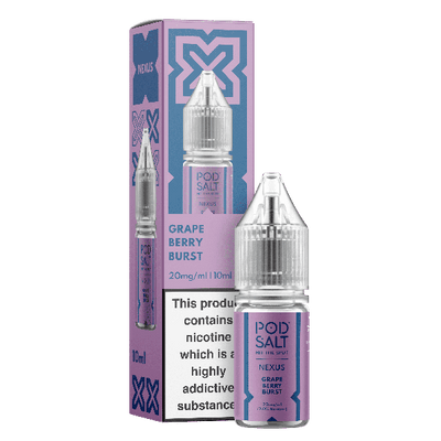 Grape Berry Burst NEXUS E-Liquid Nicotine Salt By Pod Salt 10ml - Vapestore Direct