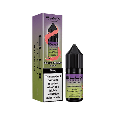 Elux Legend Grape Gummy Bear Nicotine Salt - Vapestore Direct
