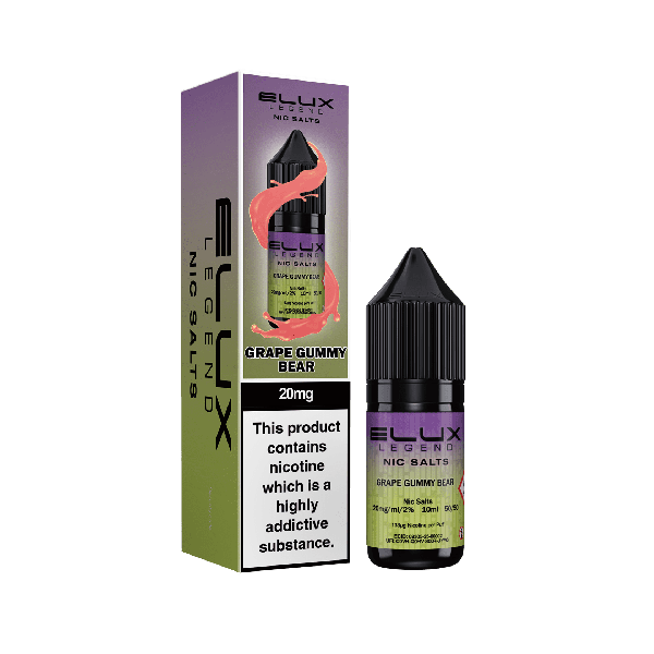 Elux Legend Grape Gummy Bear Nicotine Salt - Vapestore Direct