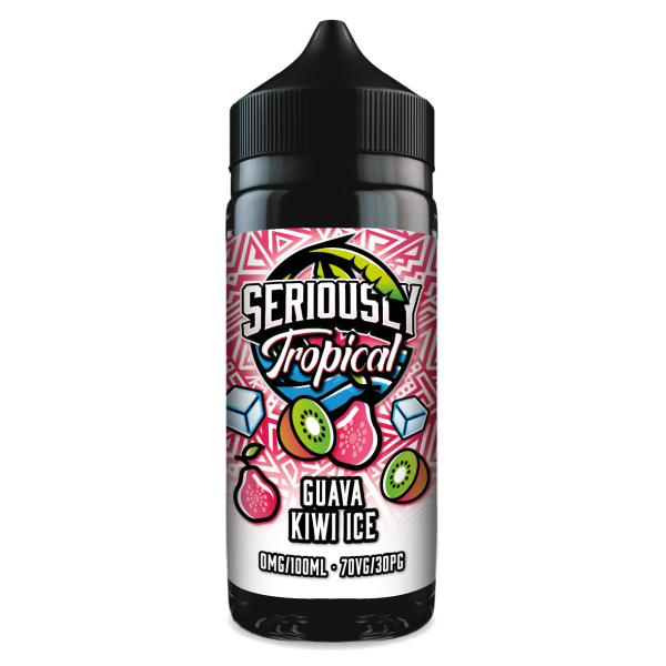 Guava Kiwi Ice Seriously Tropical E-Liquid Shortfill By Doozy Vape 100ml - Vapestore Direct