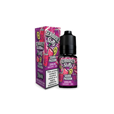 Guava Passion Seriously Soda Salty E-Liquid Nicotine Salt By Doozy Vape 10ml - Vapestore Direct