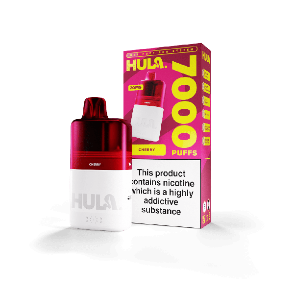 Hula 7000 Puff Pre-Filled Pod Kit Cherry - Vapestore Direct