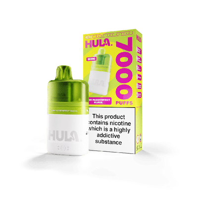 Hula 7000 Puff Pre-Filled Pod Kit Kiwi Passion Fruit Guava - Vapestore Direct