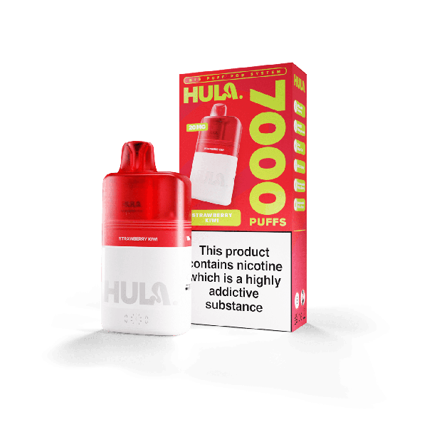 Hula 7000 Puff Pre-Filled Pod Kit Strawberry Kiwi - Vapestore Direct
