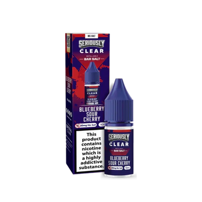 Blueberry Sour Cherry Seriously Clear Seriously Clear E-Liquid Nicotine Salt By Crystal Clear x Doozy 10ml