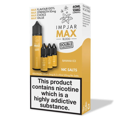 Banana Ice E-Liquid MAX 18000 Longfill By Impjar 60ml - Vapestore Direct