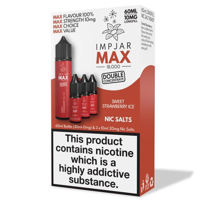 Sweet Strawberry Ice E-Liquid MAX 18000 Longfill By Impjar 60ml - Vapestore Direct