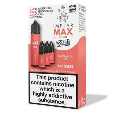 Watermelon Ice E-Liquid MAX 18000 Longfill By Impjar 60ml - Vapestore Direct