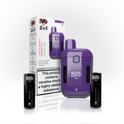 IVG Air 2-in-1 Pre-Filled Rechargable Pod Kit 20mg - Vapestore Direct