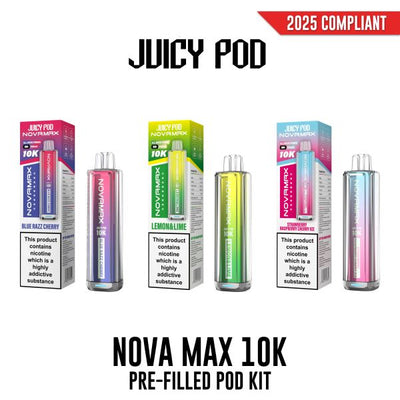 Juicy Pod Nova Max Pre-Filled Pod Kit 20mg - Vapestore Direct