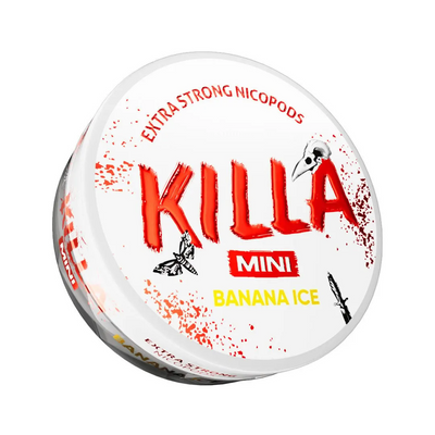 Killa MINI Banana Ice Nic Pouches 16mg - Vapestore Direct