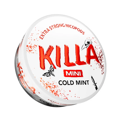 Killa MINI Cold Mint Nicotine Pouches 16mg - Vapestore Direct