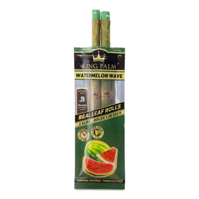 King Palm Terpene Infused Watermelon Wave Flavoured Slim Rolls - Vapestore Direct