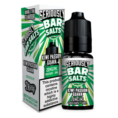 Kiwi Passion Guava Seriously Bar Salts E-Liquid Nicotine Salt By Doozy Vape 10ml - Vapestore Direct