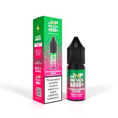 Kiwi Passion Fruit Guava Bar Salts 6000+ E-Liquid Nicotine Salt By Juice N' Power 10ml - Vapestore Direct