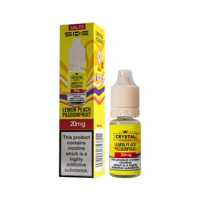 Lemon Peach Passion Fruit E-Liquid Nicotine Salt By SKE Crystal V2 10ml - Vapestore Direct