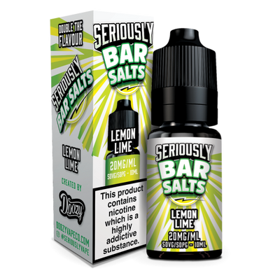 Lemon Lime Seriously Bar Salts E-Liquid Nicotine Salt By Doozy Vape 10ml - Vapestore Direct