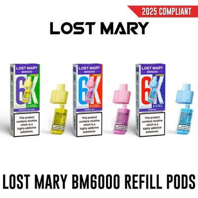 Lost Mary BM6000 6000 Replacement Pre-Filled Pods 20mg - Vapestore Direct