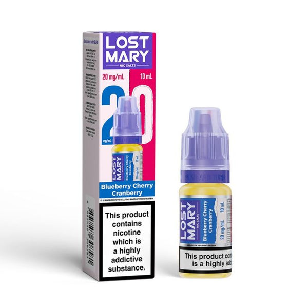 Blueberry Cherry Cranberry LOST MARY E-Liquid Nicotine Salt By Elfbar 10ml - Vapestore Direct