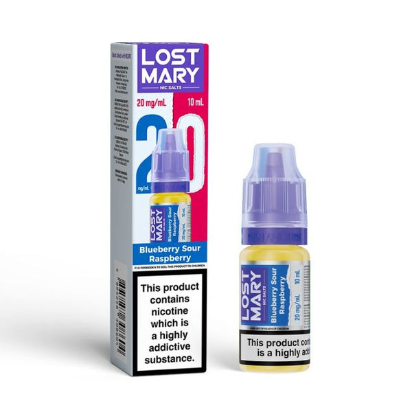 Blueberry Sour Raspberry LOST MARY E-Liquid Nicotine Salt By Elfbar 10ml - Vapestore Direct
