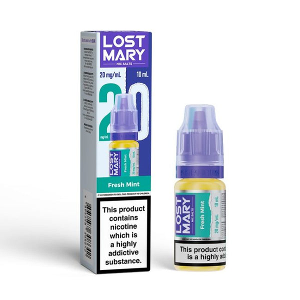 Fresh Mint LOST MARY E-Liquid Nicotine Salt By Elfbar 10ml - Vapestore Direct