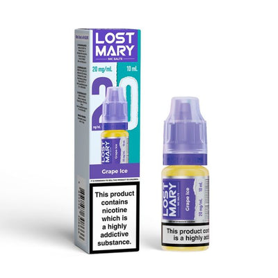 Grape LOST MARY E-Liquid Nicotine Salt By Elfbar 10ml - Vapestore Direct
